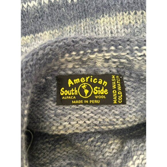 American South Side Women's Fair Isle Alpaca Wool Blend Crew Neck Sweater - Picture 4 of 6